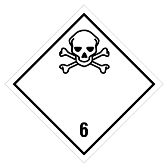 Gefahrgutetiketten Klasse 6.1, Standard